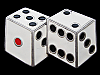 VERY COOL CUT-OUT **PAIR OF DICE** (7 ROLL) BELT BUCKLE