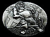 COOL NOS 1993 **CRUSADER EATEN BY MONSTER** BELT BUCKLE