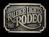 GREAT VINTAGE 1981 **RALEIGH LIGHTS RODEO** BELT BUCKLE