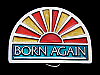 REALLY NICE NOS **BORN AGAIN** (RISING SUN) BELT BUCKLE