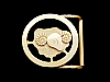 NOS VINTAGE 1970s ARIES (ASTROLOGY) SOLID BRASS BUCKLE