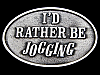 NICE VINTAGE 1978 **I'D RATHER BE JOGGING** BELT BUCKLE