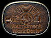 COOL 1970s *TOURNAMENT MARK DARTS* LEATHER/BRASS BUCKLE
