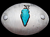 1970s *SOUTHWEST STYLE TURQUOISE ARROWHEAD* BELT BUCKLE