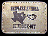 1970s **SHEPLERS ANNUAL CHILI COOK-OFF** LEATHER BUCKLE