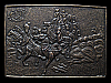 COOL VINTAGE 1970s **HORSE DRAWN CARRIAGE** BELT BUCKLE