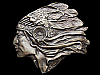 COOL VINTAGE 1970s CUT-OUT FACE OF CHIEF SITTING BULL BELT BUCKLE