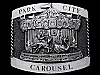 NOS VINTAGE 1984 PARK CITY CAROUSEL SOUVENIR BELT BUCKLE