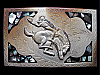 GREAT VINTAGE 1970s SOUTHWESTERN STYLE RODEO COWBOY BELT BUCKLE