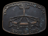 VINTAGE 1970s CROSSROADS CATHEDRAL JESUS IS LORD BELT BUCKLE