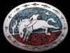 GREAT VINTAGE 1970s SOUTHWEST STYLE RODEO COWBOY BELT BUCKLE