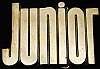 **NOS** VINTAGE 1970s CUT-OUT NAME ***JUNIOR*** SOLID BRASS BUCKLE