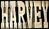 **NOS** VINTAGE 1970s CUT-OUT NAME ***HARVEY*** SOLID BRASS BUCKLE