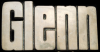 **NOS** VINTAGE 1970s CUT-OUT NAME ***GLENN*** SOLID BRASS BUCKLE