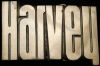 **NOS** VINTAGE 1970s CUT-OUT NAME ***HARVEY*** SOLID BRASS BUCKLE