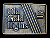 GREAT VINTAGE 1970s OLD GOLD LIGHTS CIGARETTES BELT BUCKLE