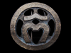 COOL VINTAGE 1970s UNKNOWN RELIGIOUS SYMBOL BELT BUCKLE