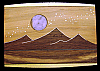 **NOS** AWESOME VINTAGE 1970s ***MOON OVER MOUNTAINS*** INLAID ARTWORK BUCKLE