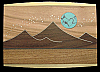 **NOS** AMAZING VINTAGE 1970s ***MOON OVER MOUNTAINS*** INLAID ARTWORK BUCKLE