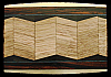 **NOS** AWESOME VINTAGE 1970s ***ABSTRACT ARTWORK*** WOOD INLAID BUCKLE
