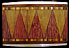 **NOS** AWESOME VINTAGE 1970s ***ABSTRACT ARTWORK*** WOOD INLAID BUCKLE