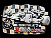 1992 NOTHING BEATS A BUDWEISER (FORMULA ONE RACECAR) BEER BUCKLE