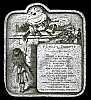 AWESOME 1974 ALICE IN WONDERLAND ***HUMPTY DUMPTY*** PEWTER BUCKLE