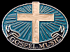 **NOS** VINTAGE 1970s ***GOSPEL MUSIC*** CROSS BELT BUCKLE