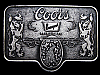 1970s **COORS BANQUET BEER BREWED WITH PURE ROCKY MOUNTAIN SPRING WATER** BUCKLE
