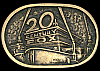 COOL VINTAGE 1976 ***20th CENTURY FOX*** MOVIE STUDIOS SOLID BRASS BUCKLE