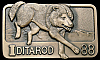 **NOS** VINTAGE 1988 ***IDITAROD*** ALASKA DOG SLED RACE SOLID BRONZE BUCKLE