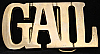 **NOS** VINTAGE 1970s CUT-OUT NAME ***GAIL*** SOLID BRASS BUCKLE