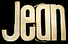 **NOS** VINTAGE 1970s CUT-OUT NAME ***JEAN*** SOLID BRASS BUCKLE