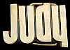 **NOS** VINTAGE 1970s CUT-OUT NAME ***JUDY*** SOLID BRASS BUCKLE