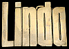 **NOS** VINTAGE 1970s CUT-OUT NAME ***LINDA*** SOLID BRASS BUCKLE