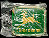 **NOS** VINTAGE 1992 ***JOHN DEERE*** TRACTORS JUMPING DEER LOGO BUCKLE