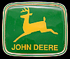 **NOS** VINTAGE 1992 ***JOHN DEERE*** TRACTORS JUMPING DEER LOGO BUCKLE