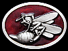 **NOS** REALLY NICE 2000 ***SEA BEES*** ANGRY HORNET MILITARY BELT BUCKLE