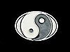 REALLY NICE 1998 TAOIST SYMBOL **YING AND YANG** BELT BUCKLE