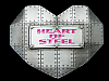 NOS COOL 2005 CUT-OUT *HEART OF STEEL* (HEART-SHAPED) BELT BUCKLE
