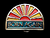 NOS REALLY GREAT **BORN AGAIN** (RISING SUN) BELT BUCKLE