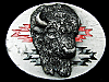 GREAT LOOKING VINTAGE 1993 SOUTHWEST STYLE BUFFALO BELT BUCKLE