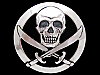 AWESOME ******SKULL AND CROSSED SWORDS****** BELT BUCKLE