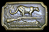 VINTAGE 1976 *WINCHESTER FIREARMS* MOUNTAIN LION BUCKLE