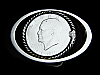 GREAT VINTAGE 1970s *EISENHOWER BICENTENNIAL DOLLAR COIN* BELT BUCKLE