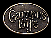 VERY COOL VINTAGE 1975 *****CAMPUS LIFE***** BELT BUCKLE