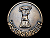 NICE VINTAGE 1970s WISCONSIN DELLS SOUVENIR BELT BUCKLE