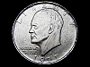 GREAT VINTAGE 1970s **REPLICA 1971 EISENHOWER DOLLAR** BELT BUCKLE