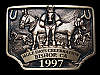 1997 MULE DAYS CELEBRATION BISHOP, CA SOLID BRONZE BUCKLE