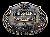 1993 KESSLER AMERICAN WHISKEY SMOOTH AS SILK SINCE 1888 BOOZE BELT BUCKLE